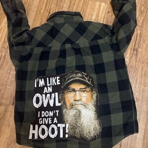 Custom Duck Dynasty Flannel – Si Robertson Patch